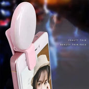 Clip-on selfie ring light, USB rechargeable, product photo 4