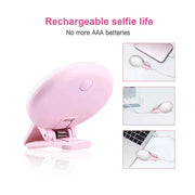 Clip-on selfie ring light, USB rechargeable, product photo 6