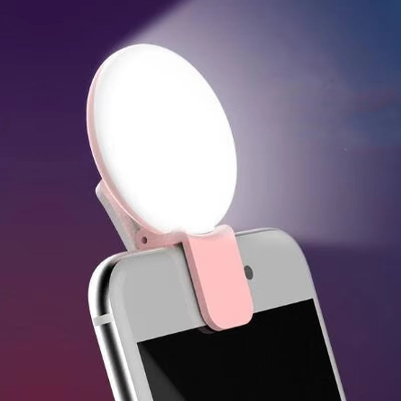 Clip-on selfie ring light, USB rechargeable, product photo 8
