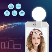 Clip-on selfie ring light, USB rechargeable, product photo 9