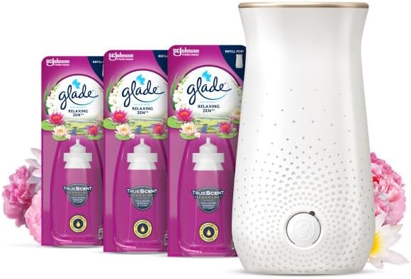 Glade Sense & Spray Relaxing Zen Air Freshener Holder and 3 Refills 3 x 18ml