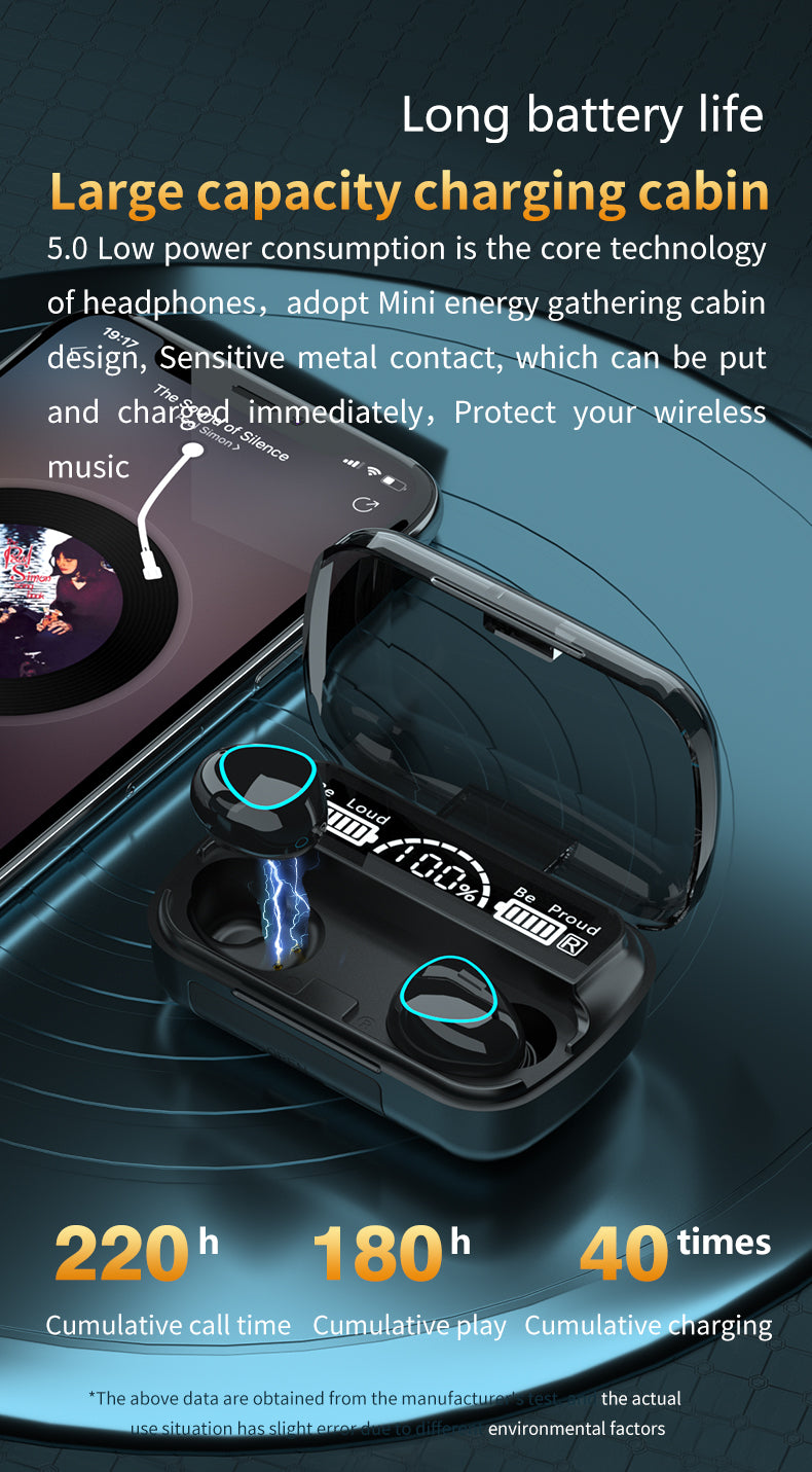 M10 Earphones – AI 3D Touch Interface with High-Sensitivity Panel
