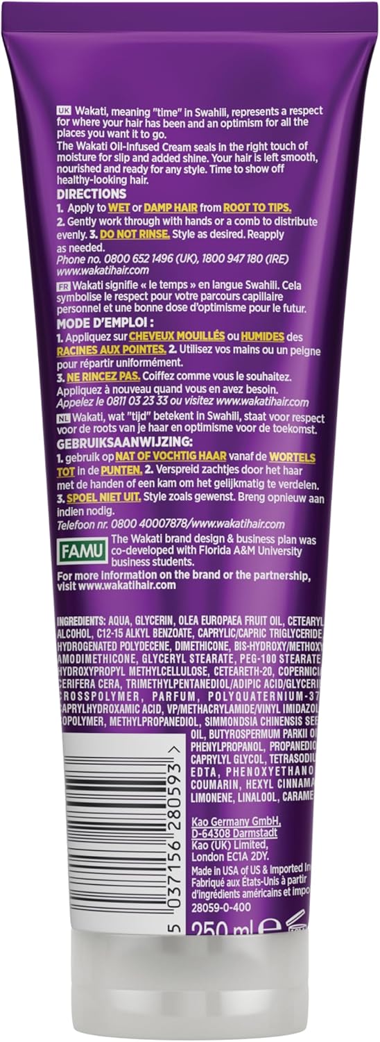Wakati oil-infused curl defining cream 250ml 3 pack, product photo 3