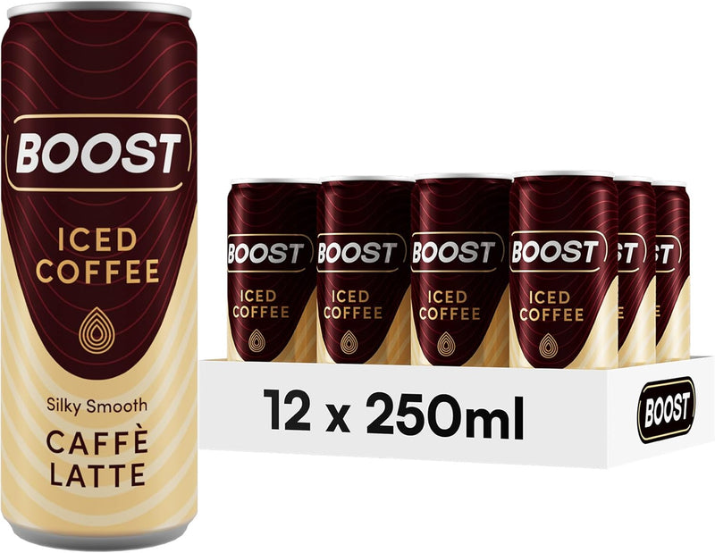 Boost Iced Coffee Caffe Latte 12 x 250ml