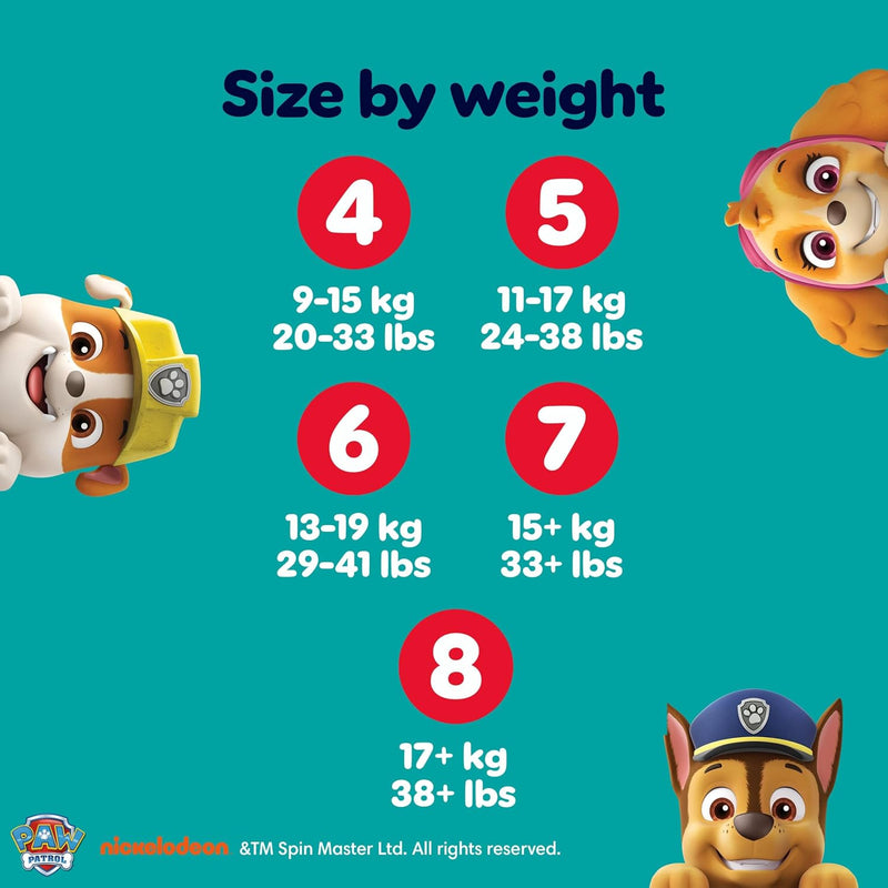 Pampers Baby Dry Nappy Pants Size 5 Paw Patrol Edition 160 Pants (Monthly Box)