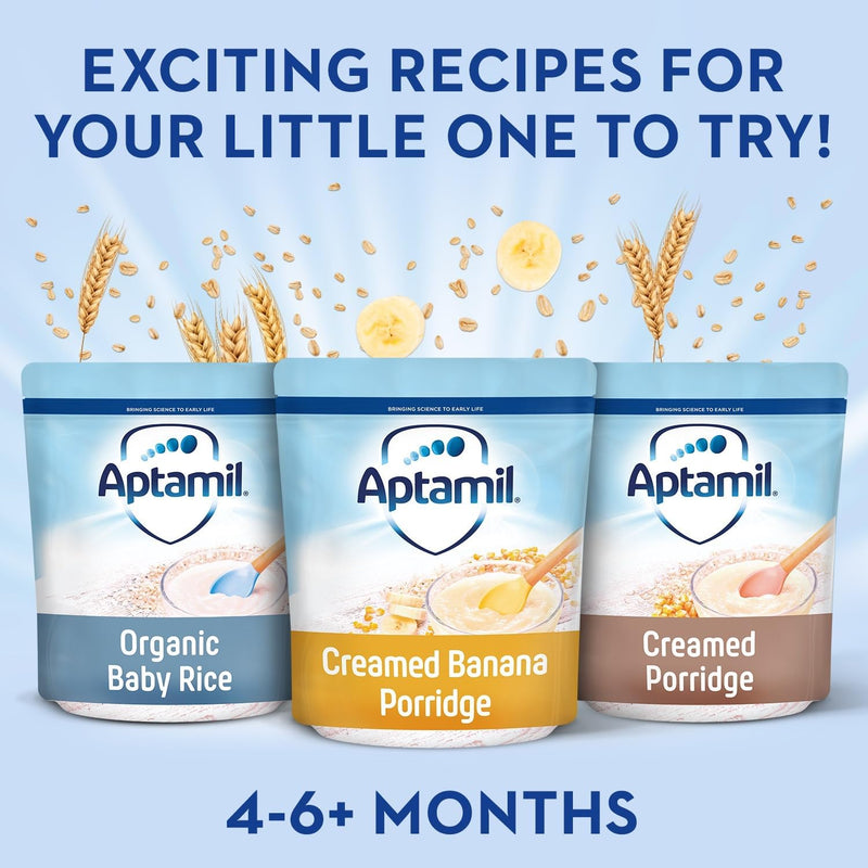 Aptamil Baby Rice Cereal 4 to 6+ Months 5 x 100g