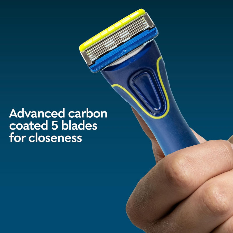 Wilkinson Sword Face Groomer with advanced carbon coated 5 blades for closeness