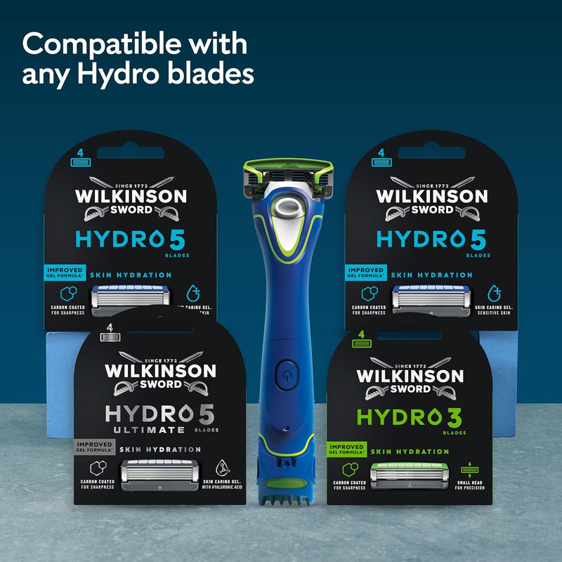 Wilkinson Sword Face Groomer is compatible with Hydro 3 and Hydro 5 blade refills