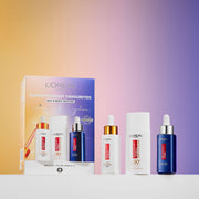 L'Oreal Paris Dermatologist Favourites gift box with all three products displayed