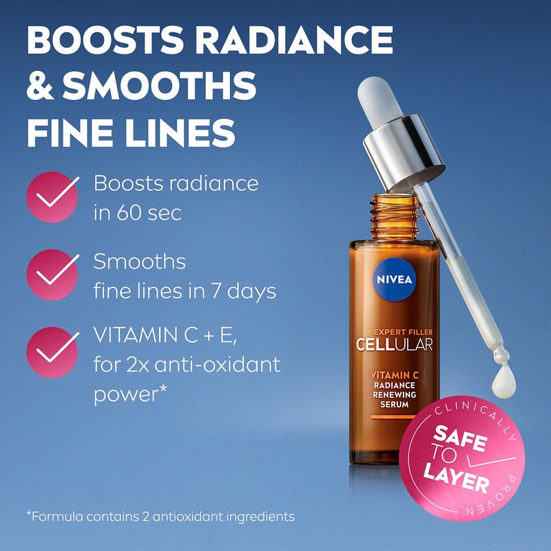 NIVEA Vitamin C serum boosts radiance in 60 seconds and smooths fine lines in seven days
