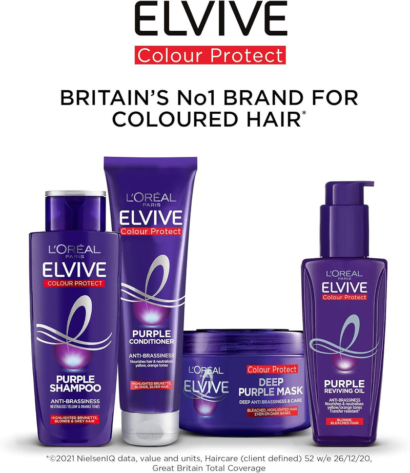 The full L'Oreal Elvive Colour Protect range for coloured hair