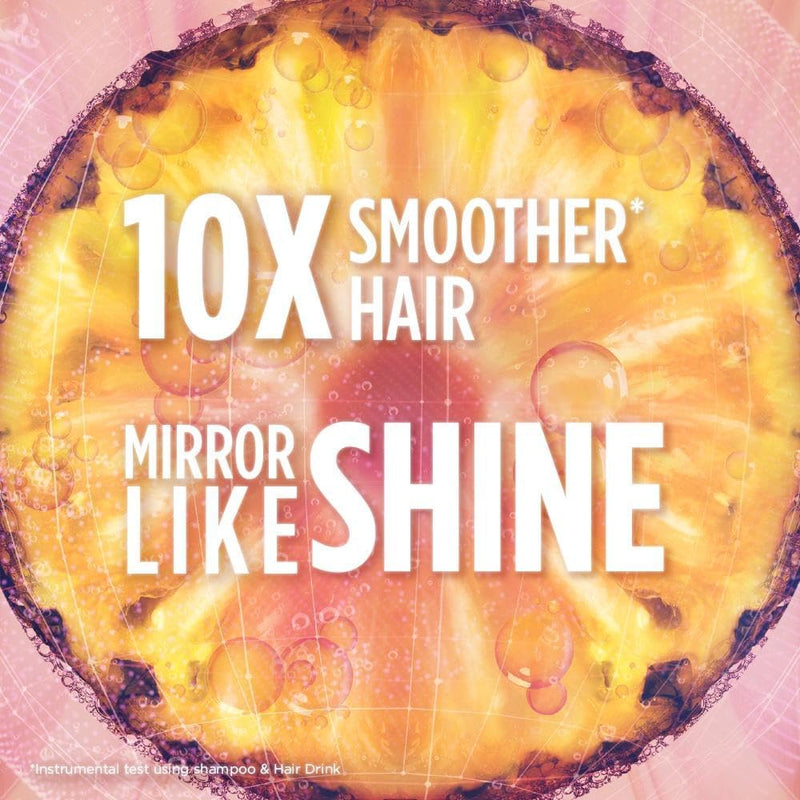 Pineapple Hair Drink gives 10x smoother hair and a mirror-like shine
