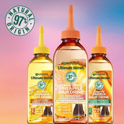 The Garnier Ultimate Blends hair drink range, 97% natural origin ingredients