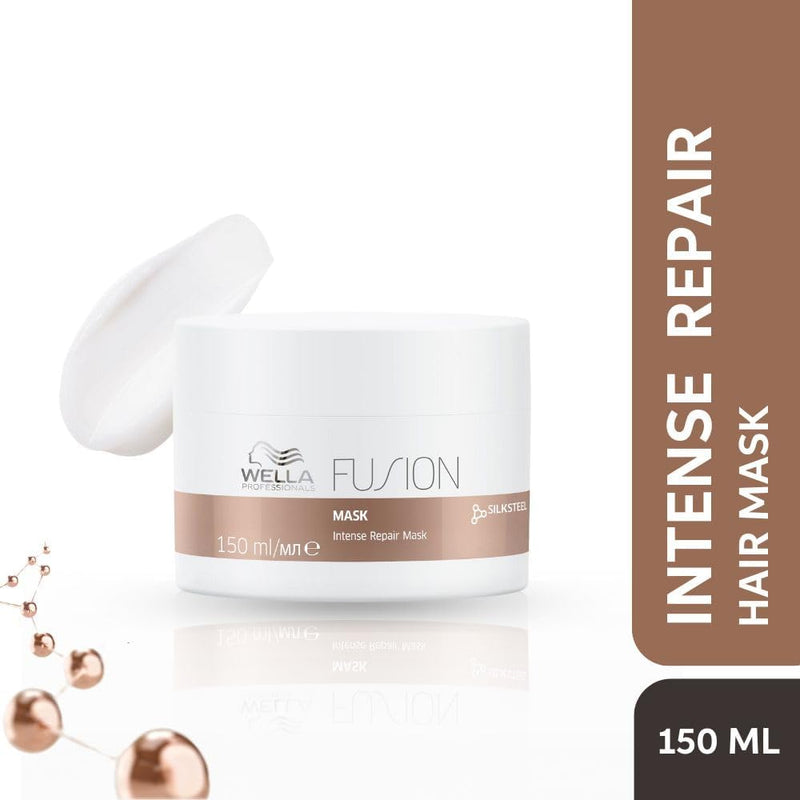 Wella Fusion Intense Repair hair mask 150ml with the lid open