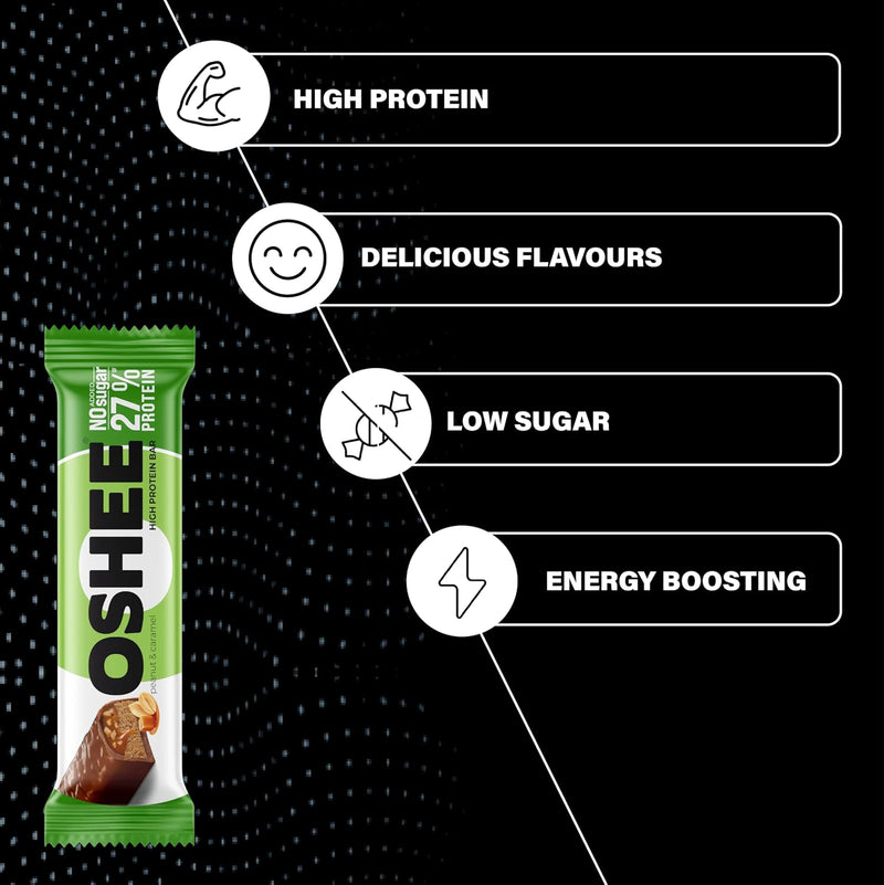 Oshee High Protein Bar: high protein, delicious flavour, low sugar and energy boosting