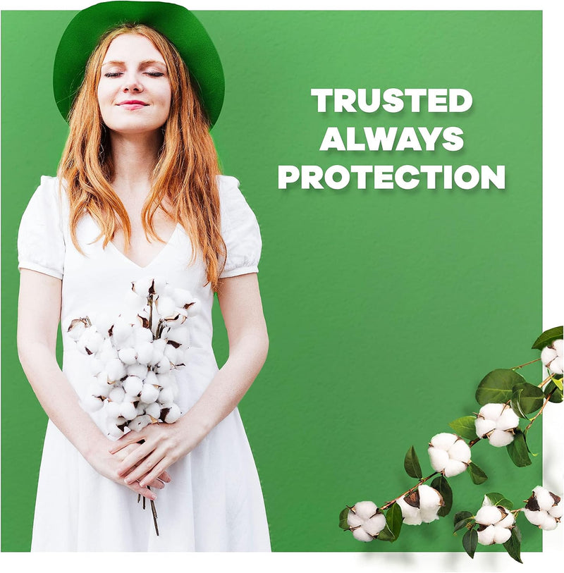 Always Cotton Protection Long Sanitary Pads with Wings 90 Pads (5 x 18)