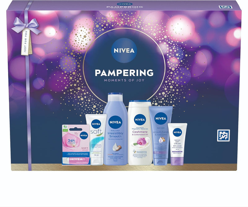 NIVEA Pampering Moments of Joy 6 piece gift set in presentation box