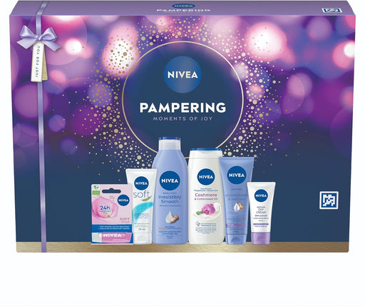 NIVEA Pampering Moments of Joy 6 piece gift set in presentation box