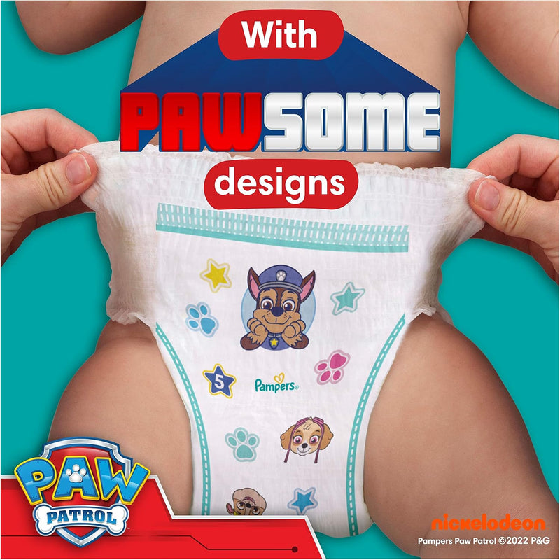 Pampers Baby Dry Nappy Pants Size 5 Paw Patrol Edition 160 Pants (Monthly Box)