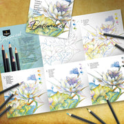 Castle Arts Botanical coloured pencil set 24 piece tin, product photo 5
