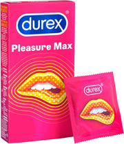 Durex Pleasure Max Condoms 12 Pack, ribbed and dotted for extra stimulation